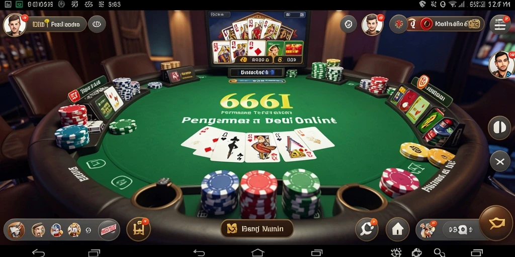 Tampilan gameplay 666I menunjukkan keseruan permainan Poker.