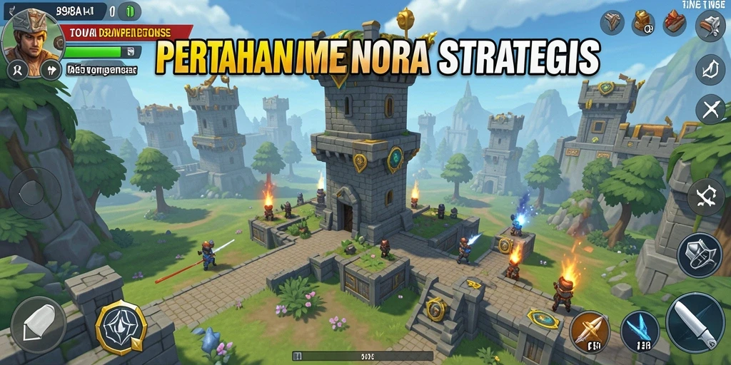 Tampilan gameplay menegangkan dari 898A, game Tower Defense menarik.