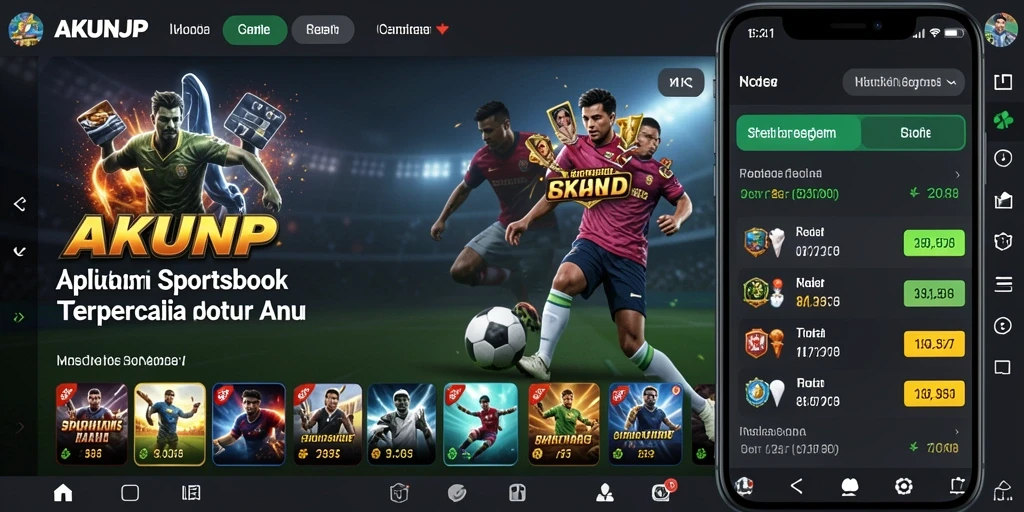 Tampilan gameplay menarik dari aplikasi Sportsbook AKUNJP.