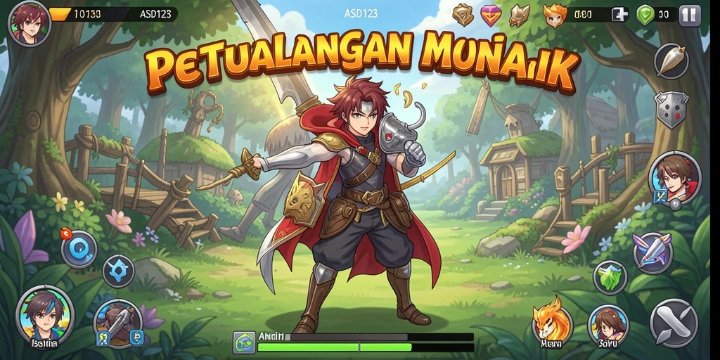 Gameplay seru dalam dunia Anime yang penuh warna.
