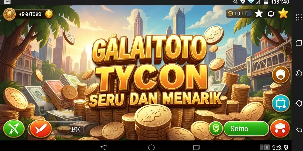 Tangkapan layar gameplay BALAITOTO dengan visual manajemen Tycoon.