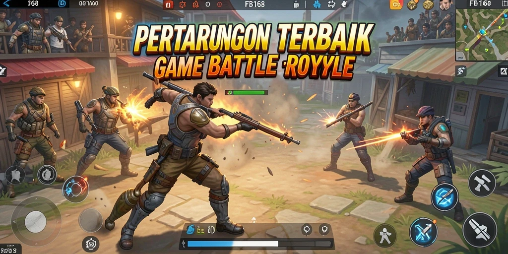 Tampilan menarik gameplay Battle Royale FB168 dengan aksi seru.