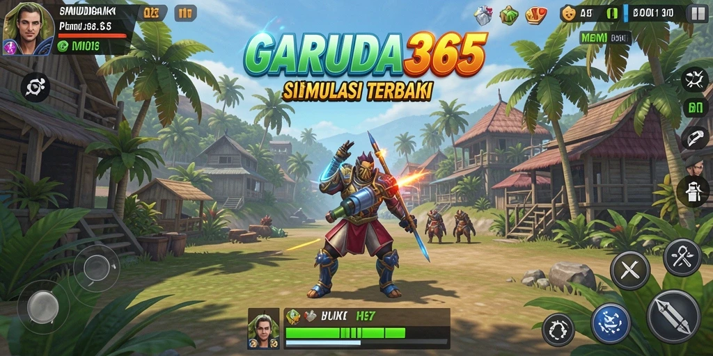 Screenshot gameplay GARUDA365 yang menunjukkan dunia simulation yang menarik.