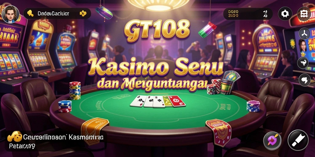 Screenshot gameplay GT108, menampilkan keseruan permainan Kasino.
