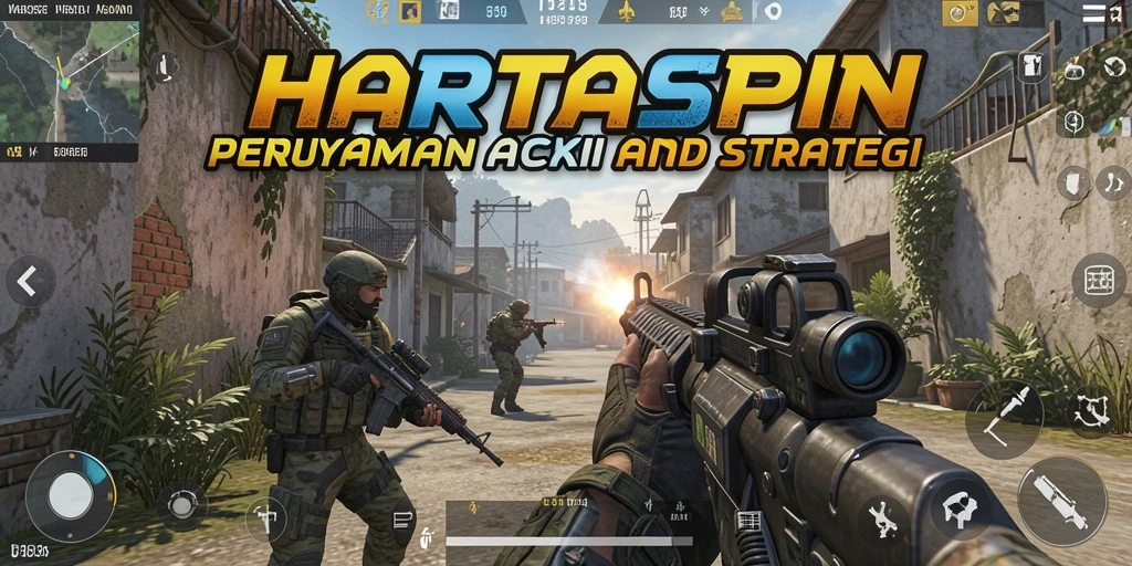 Tangkapan layar menunjukkan gameplay intens dari HARTASPIN.