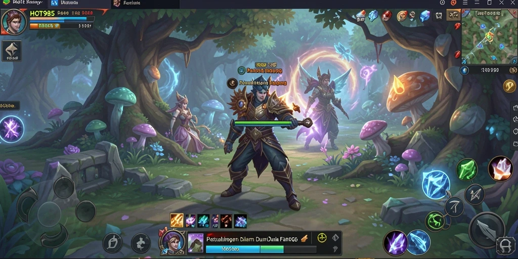 Screenshot gameplay HOT985 menampilkan aksi seru di dunia MMORPG.