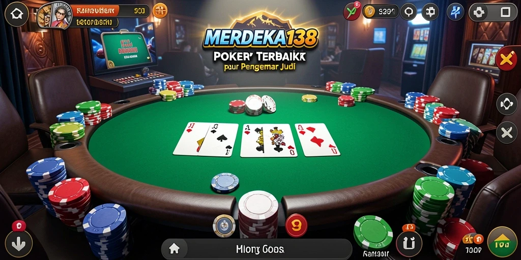 Screenshot gameplay MERDEKA138 menampilkan keseruan permainan Poker.
