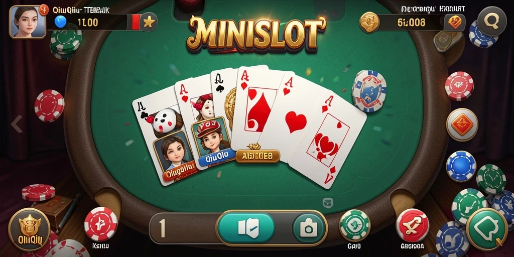 Screenshot gameplay QiuQiu MINISLOT yang seru dan interaktif.