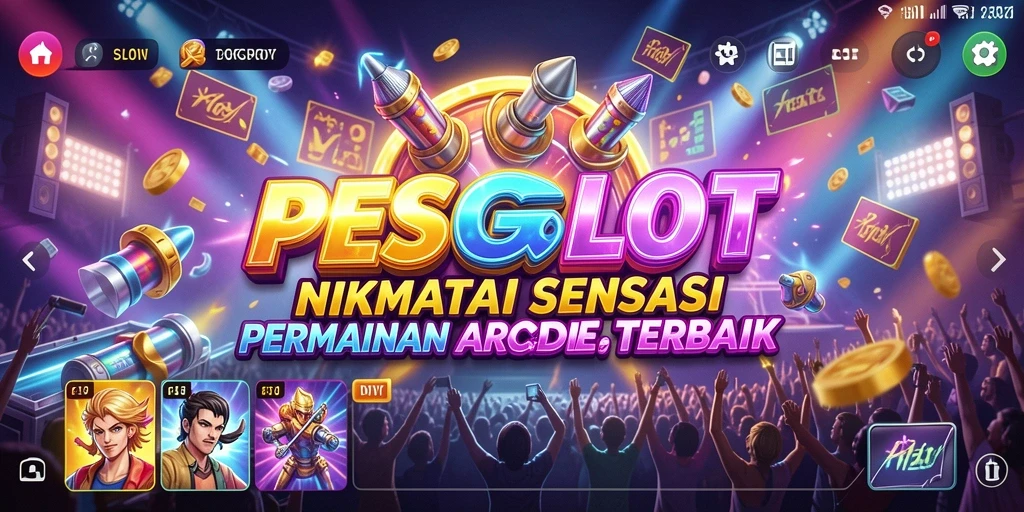 Menampilkan gameplay seru dari PESGSLOT dengan karakter unik.