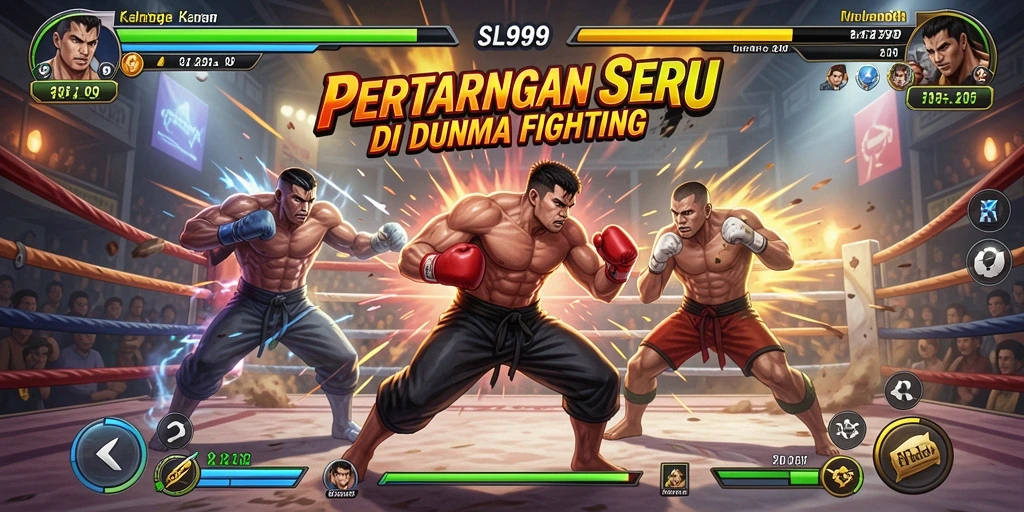 Tangkapan layar dari gameplay seru SL999 dengan aksi pertarungan yang menegangkan.