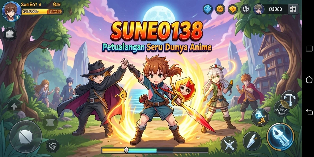 Tampilan gameplay SUNEO138 yang menarik dan penuh warna.